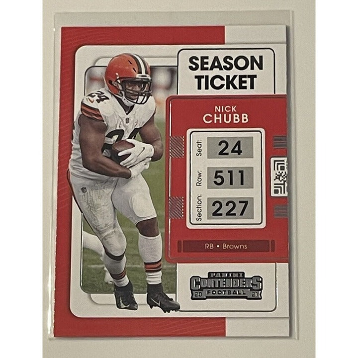 2021 Panini Contenders Nick Chubb* UGA/NFL Cleveland Browns Football - Card #24*