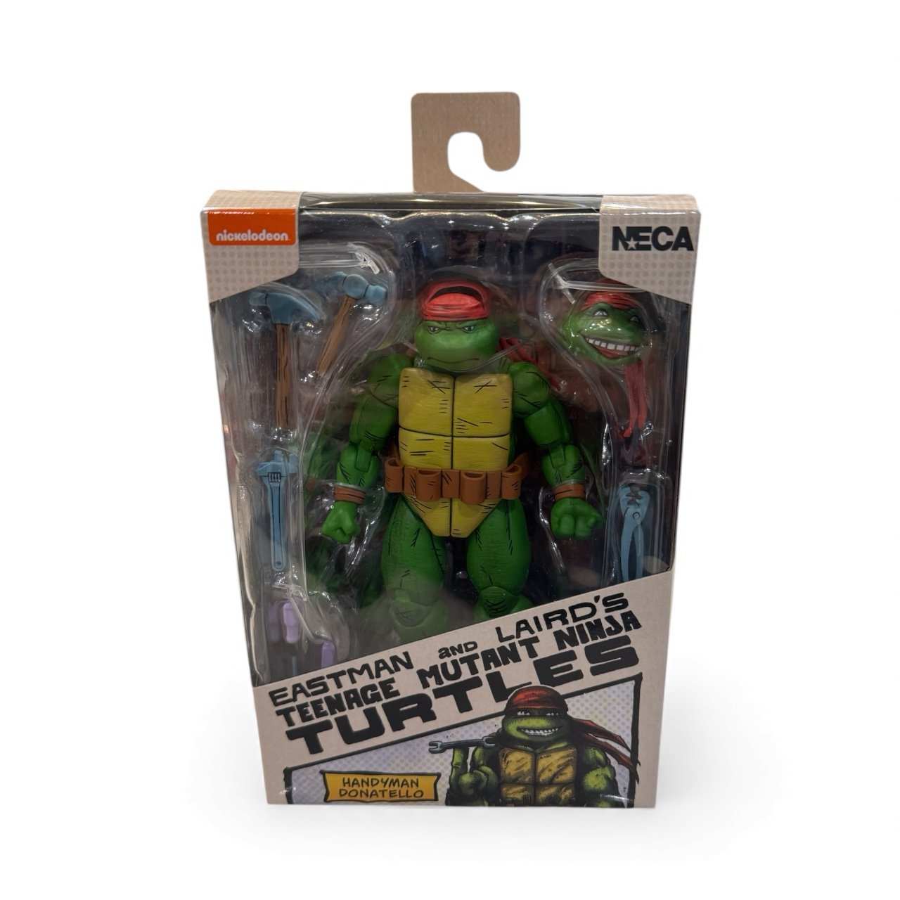 NECA Teenage Mutant Ninja Turtles Donatello Handyman comic style vinyl figure sealed in box