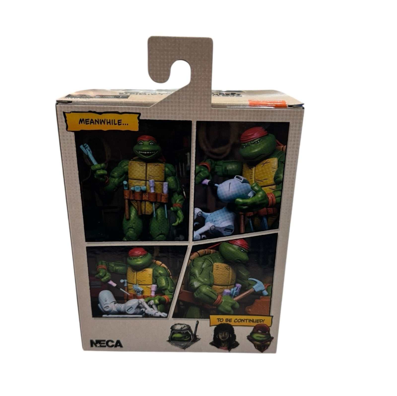 New sealed NECA Teenage Mutant Ninja Turtles Donatello Handyman vinyl figure in original comic style packaging