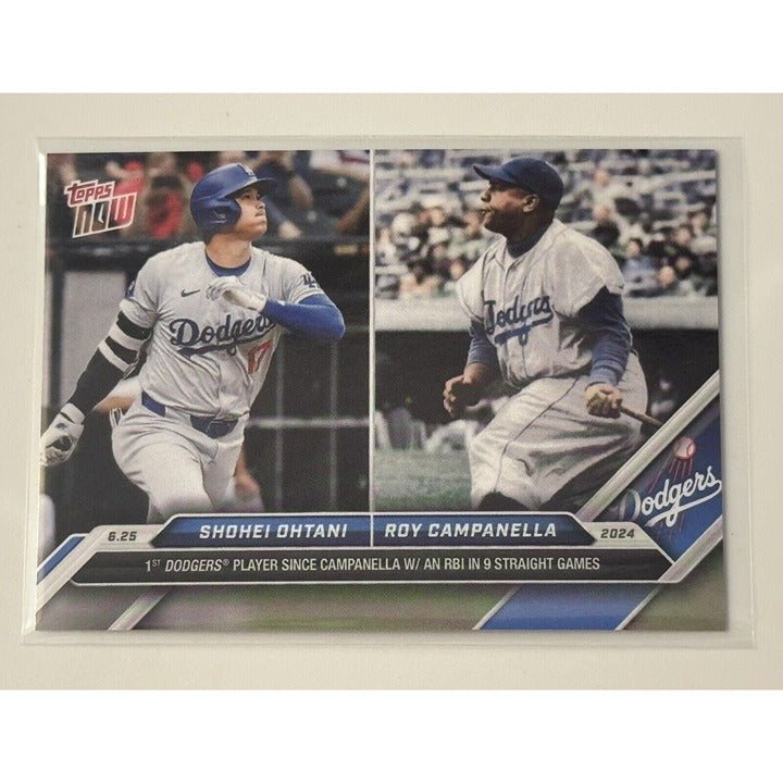 2024 MLB Topps Now Shohei Ohtani Roy Campanella Card #347 - MLB LA Dodgers Blue*