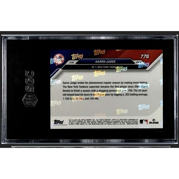 2024 Topps Now Aaron Judge New York Yankees MVP 700 slug #776 SGC 9.5 baseball card