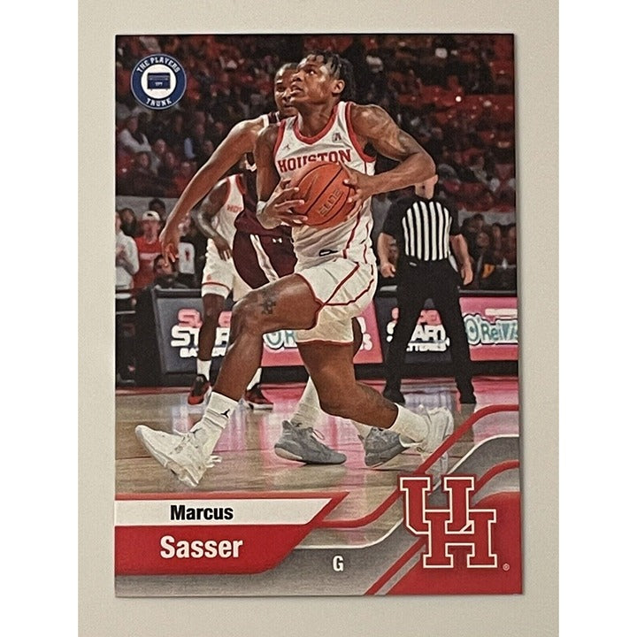 Marcus Sasser basketball trading card 2022 Houston Cougars NCAA player card