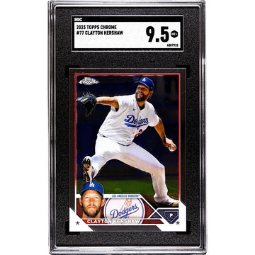 Clayton Kershaw* - 2023 Topps Chrome MLB Los Angeles Dodgers Card #77 - SGC 9.5*