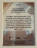 Max Muncy 2022 Topps Chrome Heart of the City Refractor Insert LA Dodgers MLB card