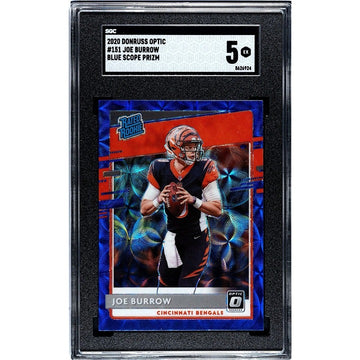 2020 Panini Donruss Optic Joe Burrow Rated Rookie Scope #151 NFL Bengals - PSA 5