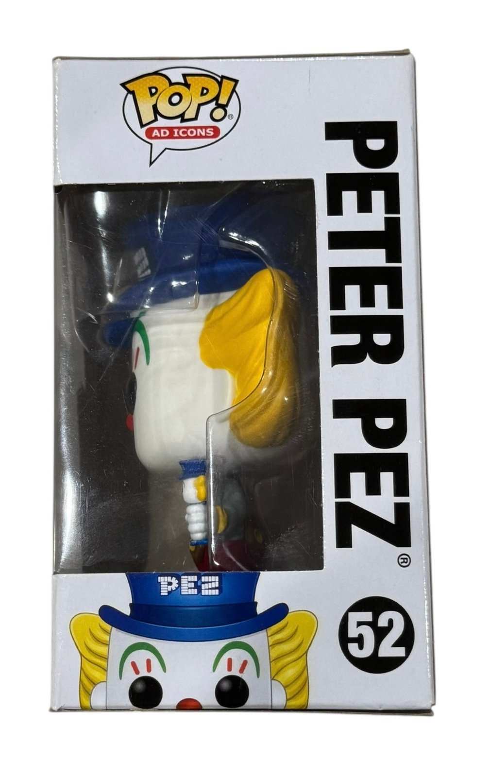 Peter Pez Funko Pop 52 vinyl figure in original packaging from PEZ Ad Icons series