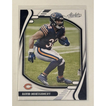 2021 Panini Absolute David Montgomery* Silver Parallel NFL Chicago Bears Card 26