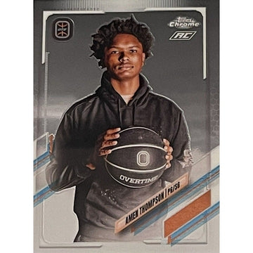 Amen Thompson RC - 2021-22 Topps Chrome OTE - Card #12 - 2023 NBA Draft Eligible