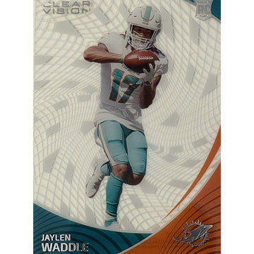 2021 Chronicles Clear Vision Jaylen Waddle CVR6 ROOKIE RC SP MINT MIAMI DOLPHINS