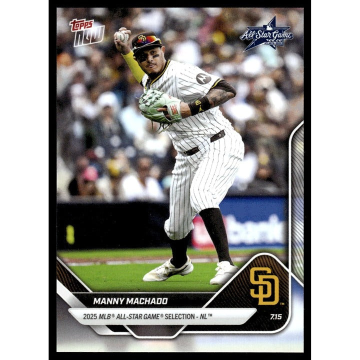Manny Machado 2025 MLB All-Star Game limited edition baseball card in San Diego Padres uniform