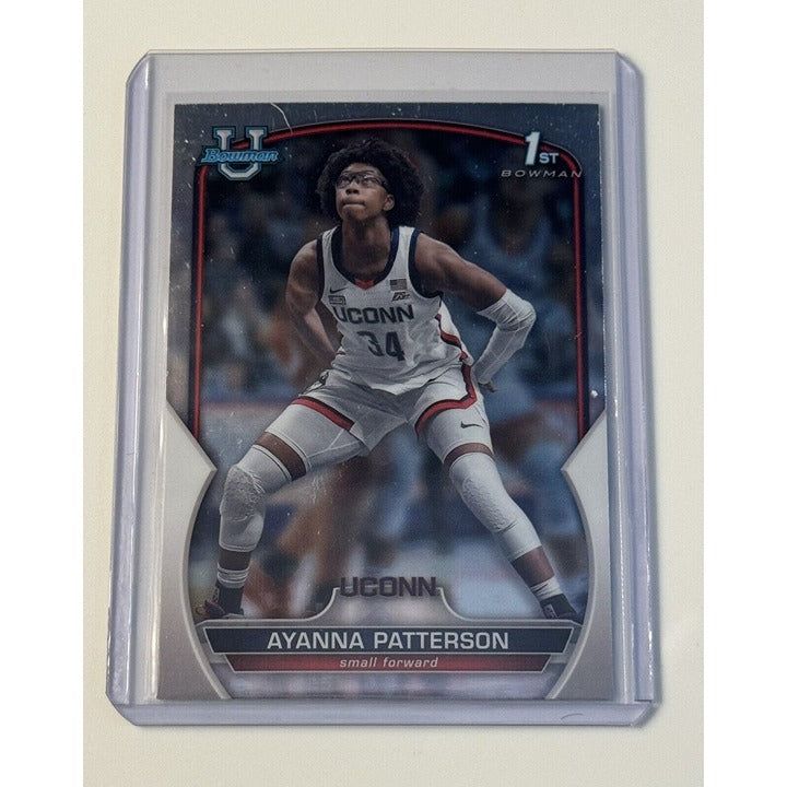 Ayanna Patterson 1st Bowman 2023 Bowman Chrome University #4 NCAA UConn Huskies*