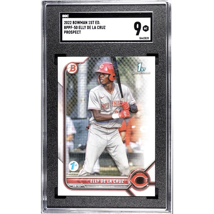 ELLY DE LA CRUZ RC* 2022 Bowman Paper 1st Edition Prospect MLB Reds Rookie SGC 9
