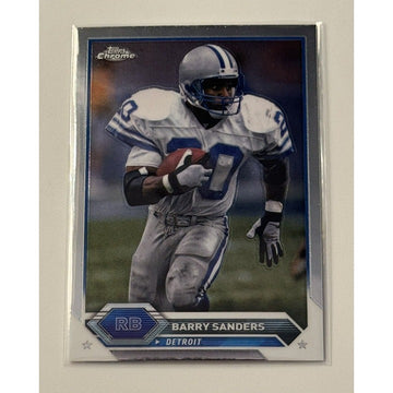 2023 Topps Composite Barry Sanders Refractor Chrome - NFL Detroit Lions #9 - HOF