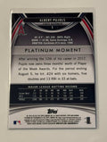 2013 Bowman Platinum Moments Albert Pujols Los Angeles Angels baseball card back view