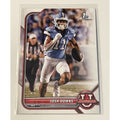 Josh Downs RC Bowman University 1st Bowman Base Football Card #50 NCAA Tar Heels in mint condition