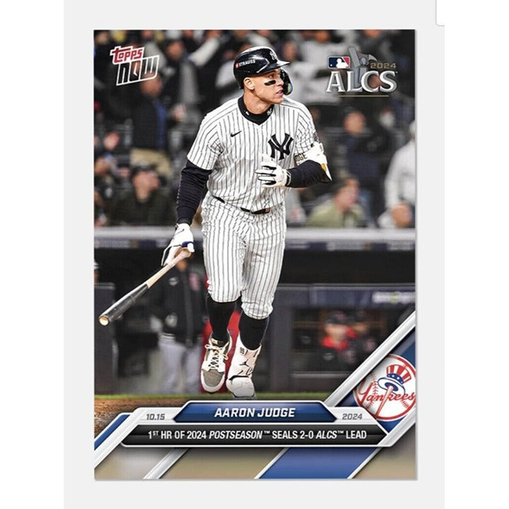 ALL RISE! Aaron Judge* - ALCS HR 2024 MLB Topps NOW Card 837 - NY Yankees READY!