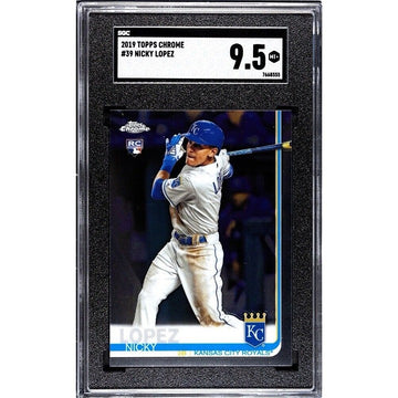 2019 Topps Chrome Update Nicky Lopez RC Kansas City Royal Rookie Card 39 SGC 9.5