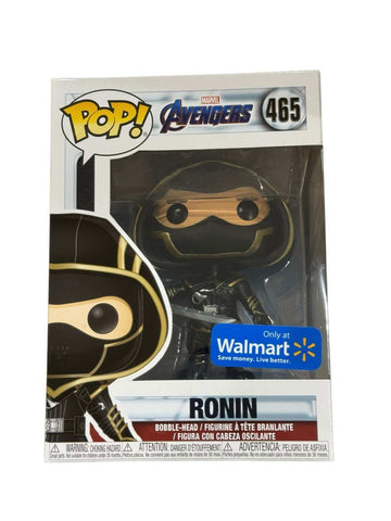 Funko Pop Marvel Avengers Ronin collectible figure in black suit with sword, Walmart exclusive, new and sealed