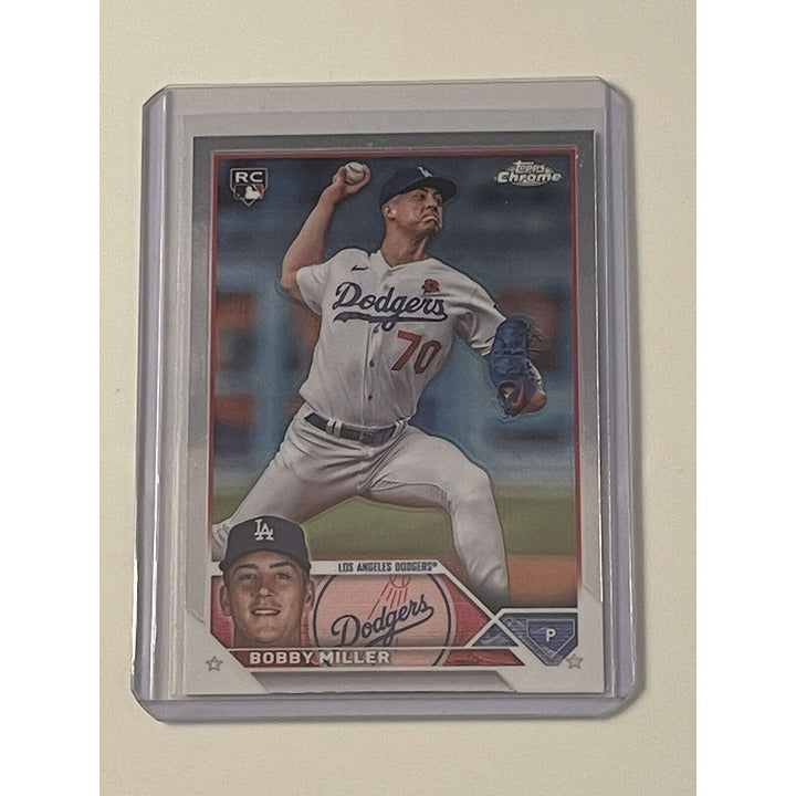 2023 Topps Chrome Bobby Miller Rc MLB Los Angeles Dodgers #USC192 - Rookie Card*