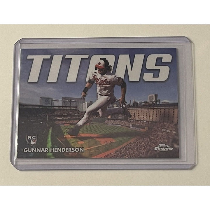 2023 Topps Chrome Update Gunnar Henderson RC Titans #CT-12-MLB Baltimore Orioles