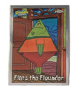 Topps Chrome SpongeBob Flats the Flounder 25th Anniversary trading card near mint condition