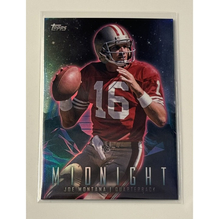 Joe Montana 2023 Topps Composite Midnight Refractor NFL San Francisco 49ers trading card