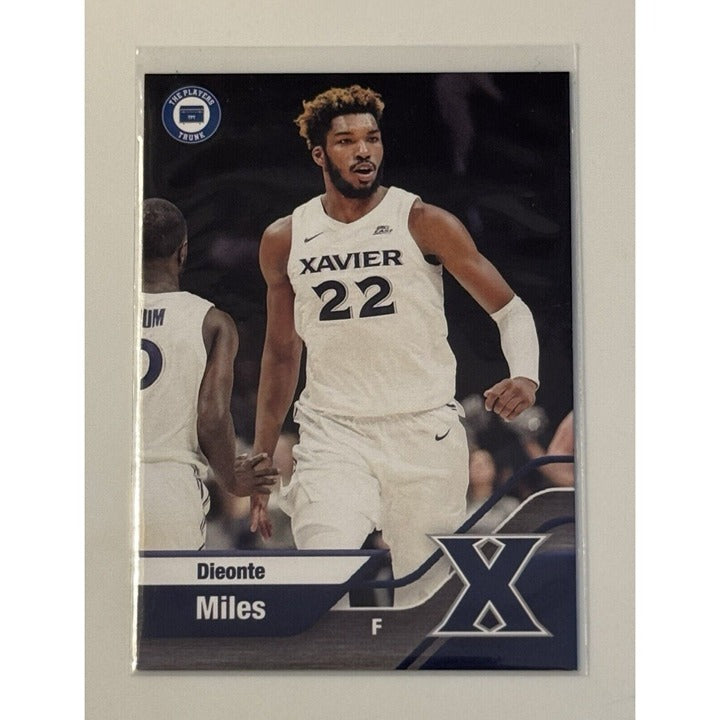 Dieonte Miles 2022 Campus Collection Players Trunk Card 9 NCAA Xavier Musketeers