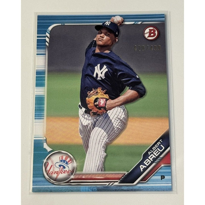 420/499* Albert Abreu RC 2019 Bowman Prospects Card #BP-147 MLB New York Yankees