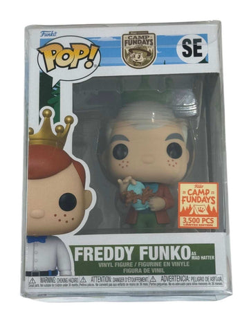 New sealed Freddy Funko Mad Hatter Camp Fundays 2023 limited edition collectible figure