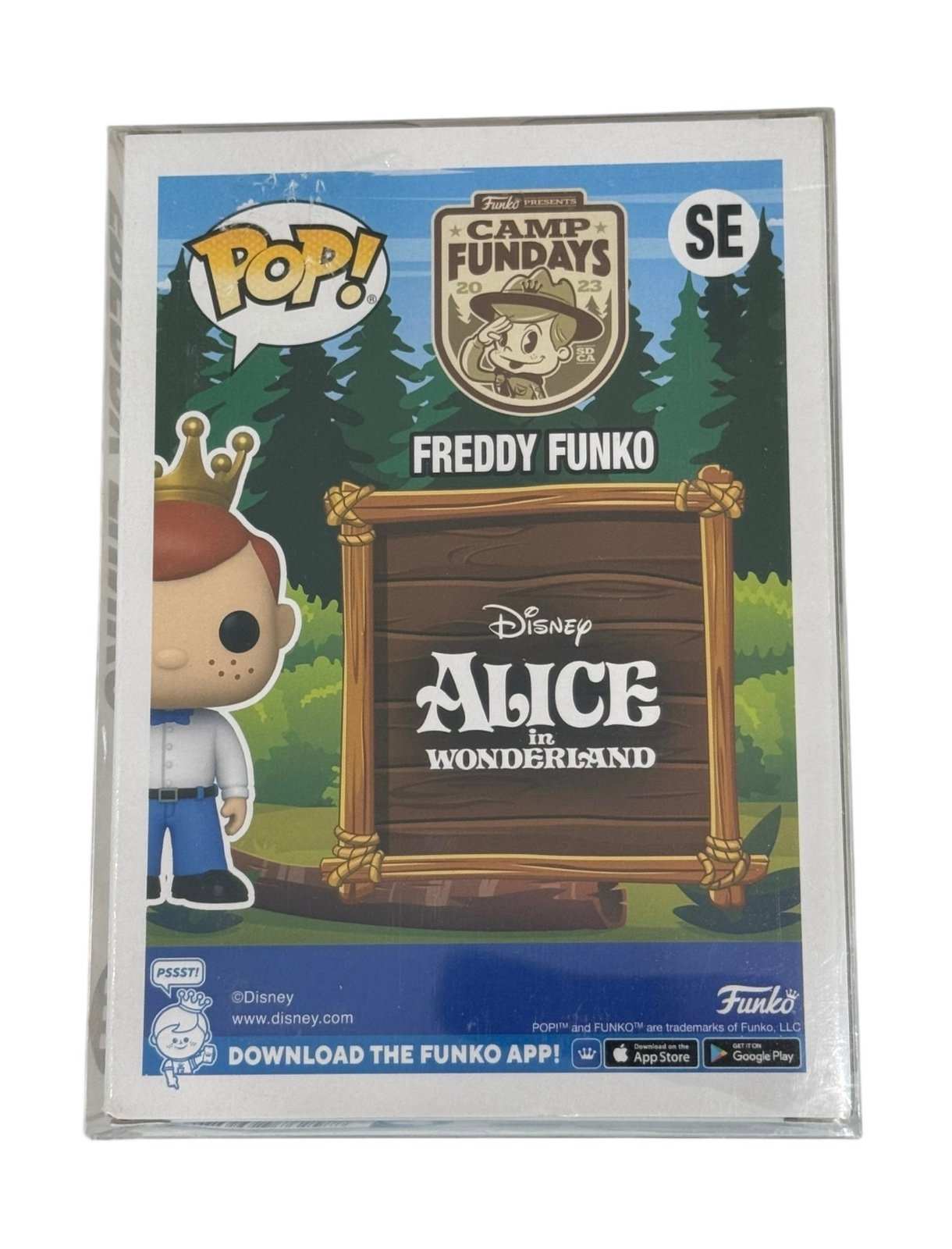 New-sealed Freddy Funko Mad Hatter Camp Fundays 2023 limited edition collectible figure in mint condition