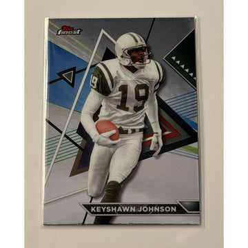2023 Keyshawn Johnson Topps Finest Composite Chrome foil football card New York Jets