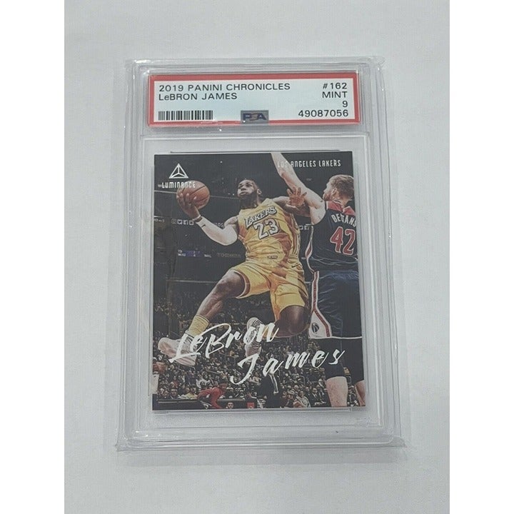 2019-20 Chronicles Luminance LeBron James Teal Parallel #162 NBA Lakers - PSA 9*