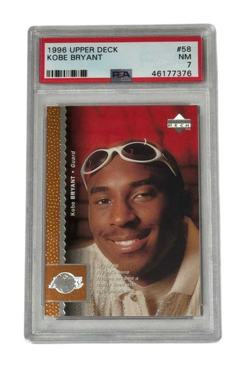 Kobe Bryant 1996 Upper Deck rookie card #58 PSA 7 Los Angeles Lakers collectible