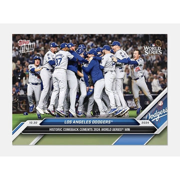 2024 Topps Now! LA Dodgers HISTORIC COMEBACK Wins WORLD SERIES Card 885 - READY!