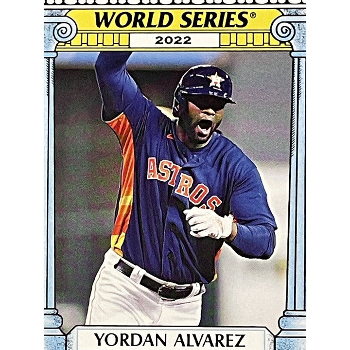 Yordan Alvarez* - 2022 Topps Throwback Thursday WORLD SERIES* - Astros #136 MLB*