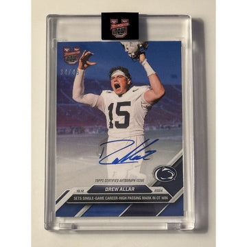 34/49 Drew Allar RC On-Card Auto Penn State Lions 2024 Bowman U Now Football 15