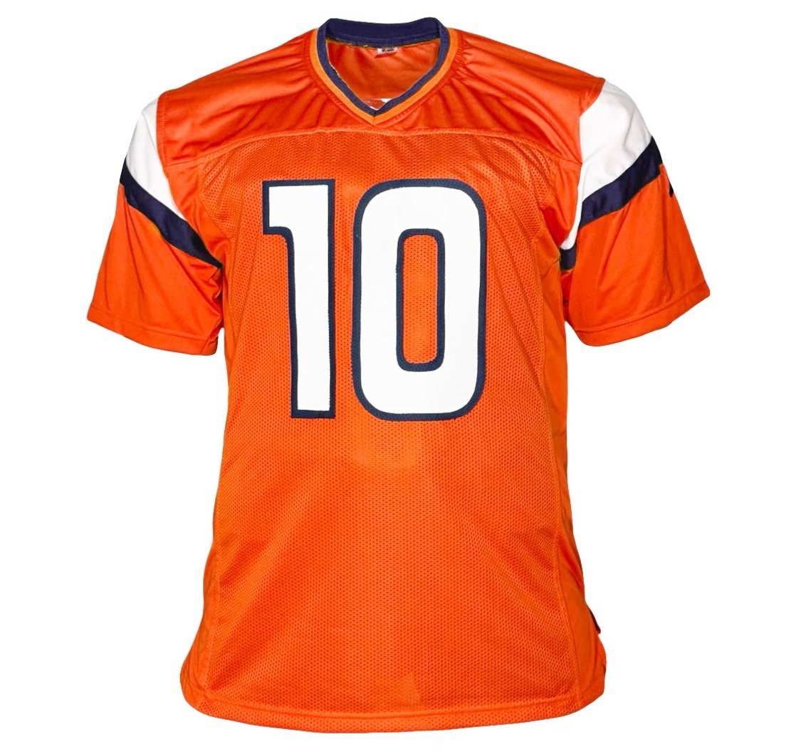 Bo Nix RC signed Denver Broncos orange football jersey Beckett certified