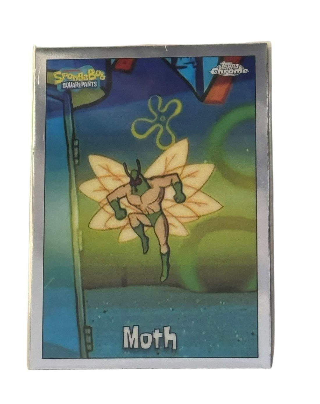 2025 Topps Chrome SpongeBob Moth villain card #9 near mint condition