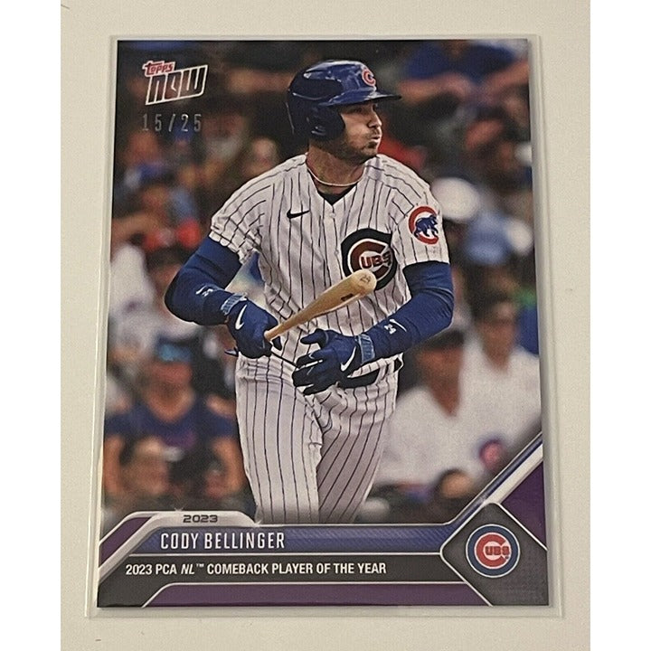 2023 MLB Topps Now Players Choice Cody Bellinger 15/25 Blue Parallel Cubs #PCA-4