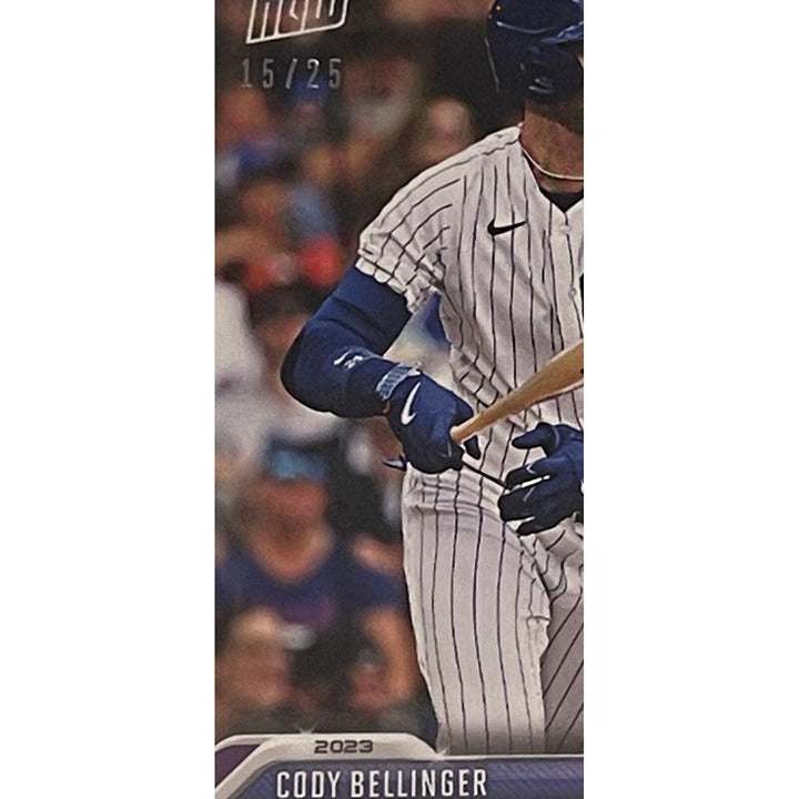 2023 MLB Topps Now Cody Bellinger Blue Parallel 15/25 Chicago Cubs trading card