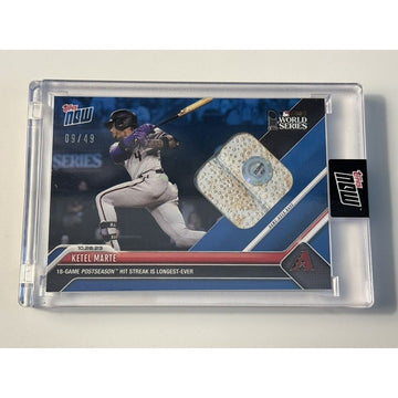 2023 MLB TOPPS NOW 9/49 Ketel Marte Game Base Relic Card  #1055C D’Backs IN HAND