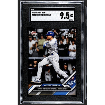 Freddie Freeman 12 RBIs 2024 MLB Topps NOW LA Dodgers World Series #880 SGC 9.5*