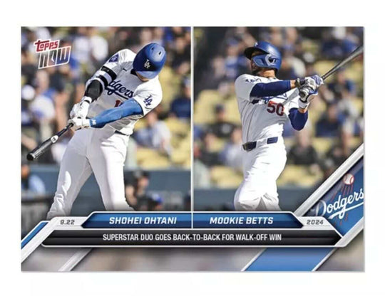 Shohei Ohtani/Mookie Betts/2 Topps Now Shohei Ohtani/Mookie Betts/2 STARS 2024 Topps Now Back To Back Blast Dodgers 742