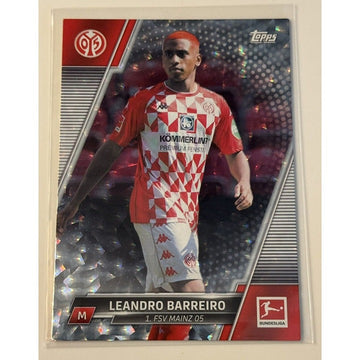 2021-22 Topps Bundesliga Leandro Barreiro Refractor Futbol Card 131 Mainz Soccer
