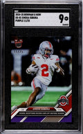 2024-25 BOWMAN U Emeka Egbuka rookie football card purple SGC 9 Buckeyes/NFL Bucs