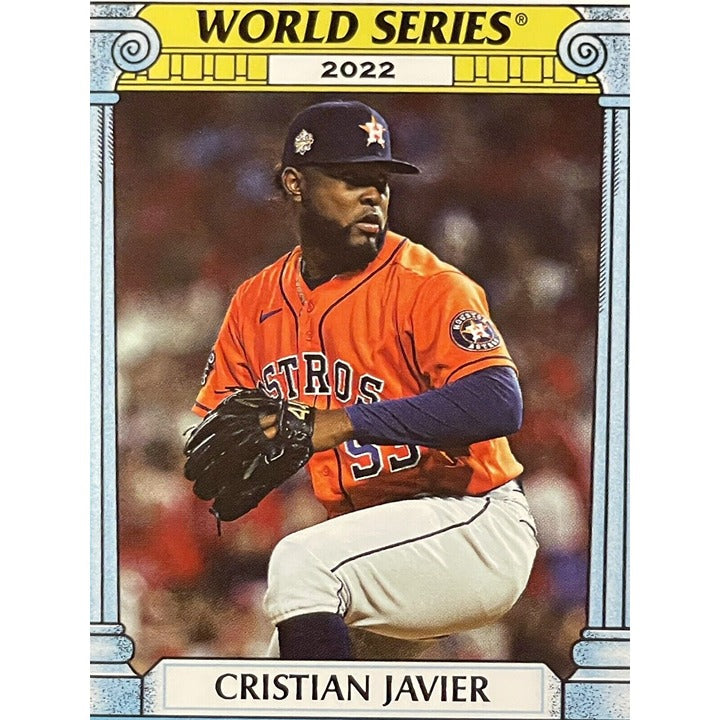 Christian Javier* 2022 Topps Throwback Thursday MLB World Series Astros #138 SP*