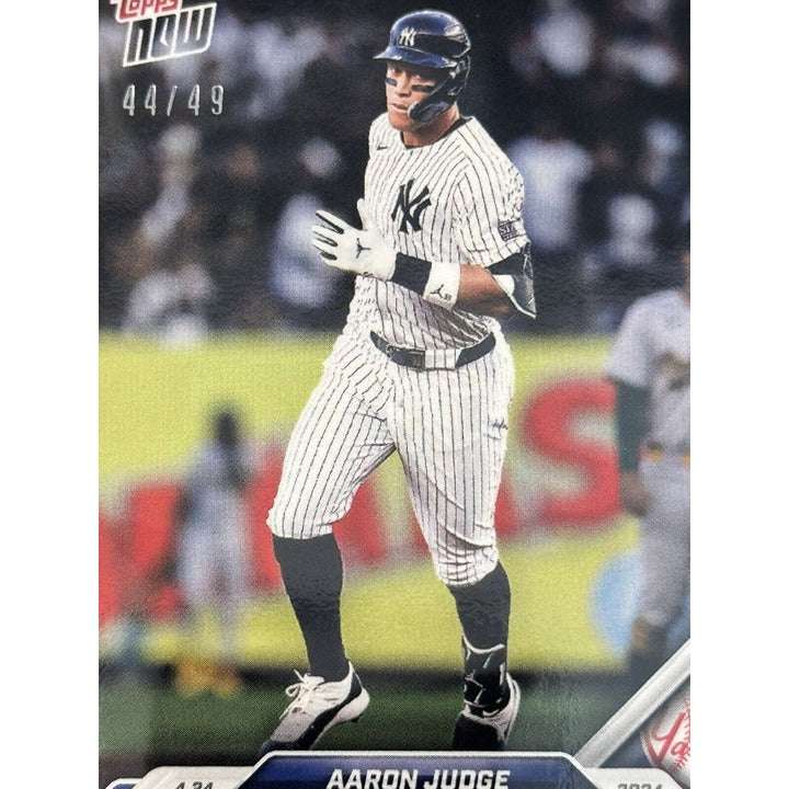 2024 MLB TOPPS NOW Aaron Judge limited edition Yankees card passes Jeter home run record