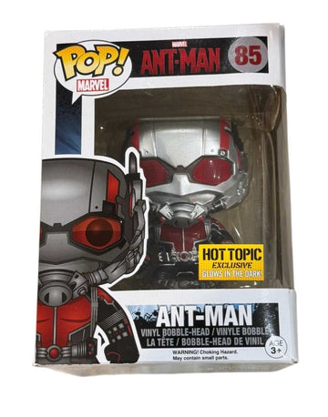 Funko Pop Marvel Ant Man #85 Hot Topic Exclusive glow in the dark vinyl bobble-head collectible