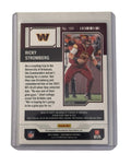 Ricky Stromberg Rookie Auto 2023 Panini Contenders Washington Commanders football card back view with player stats and autograph guarantee