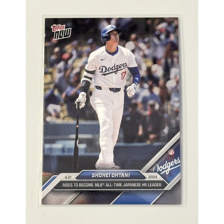 2024 Topps Now Card 106  Shohei Ohtani MLB All-Time Japanese HR Leader- Dodgers*